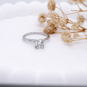 Round Solitaire Diamond Ring 1.02 ct