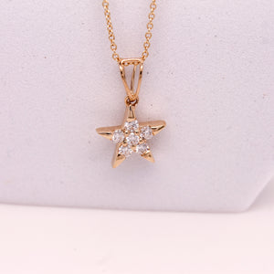 Diamond Star Necklace 0.27 ct