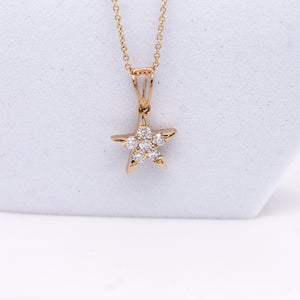 Diamond Star Necklace 0.27 ct