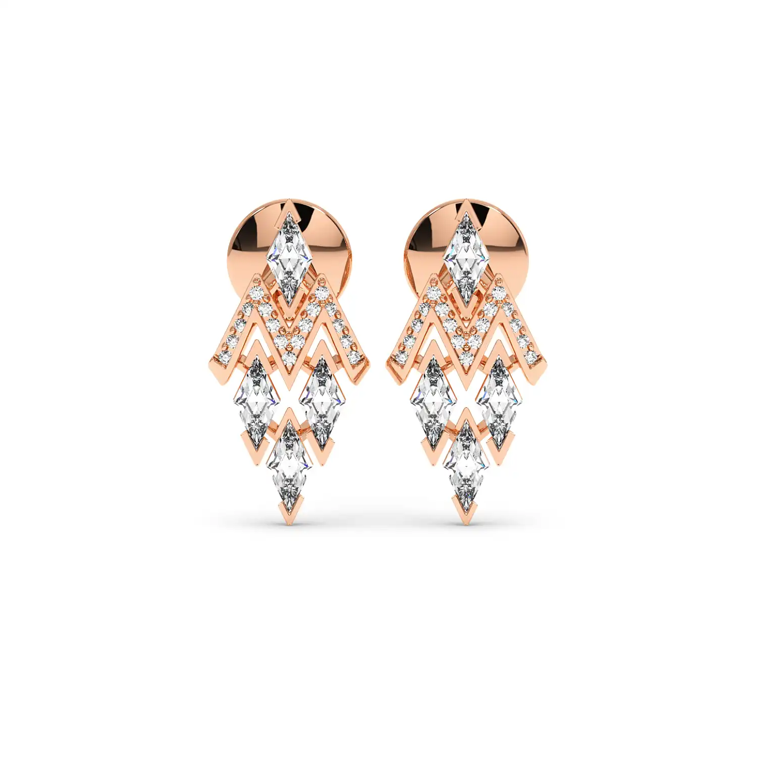 Fancy Earring - Long Lozenge