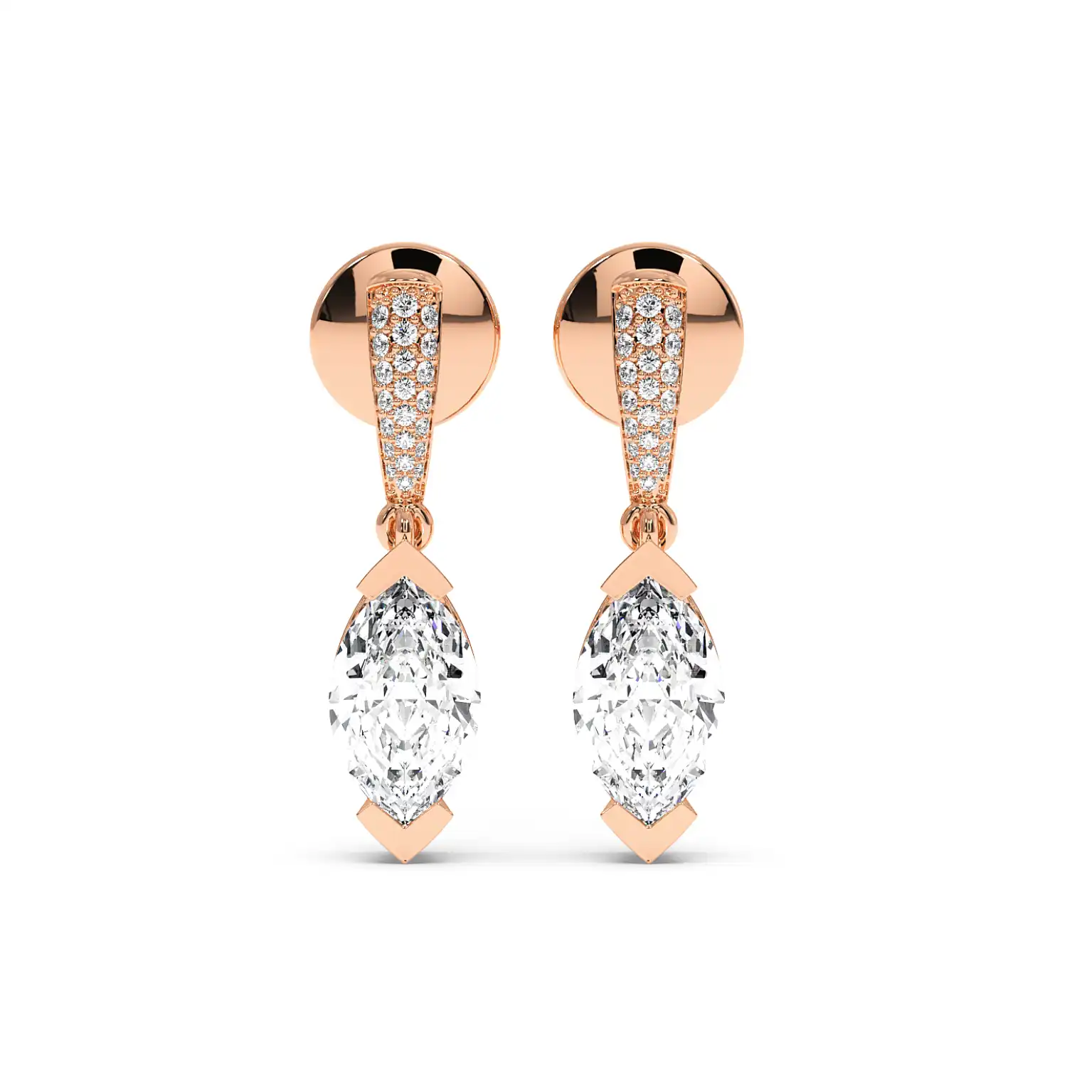 Fancy Earring - Step Cut Marquise