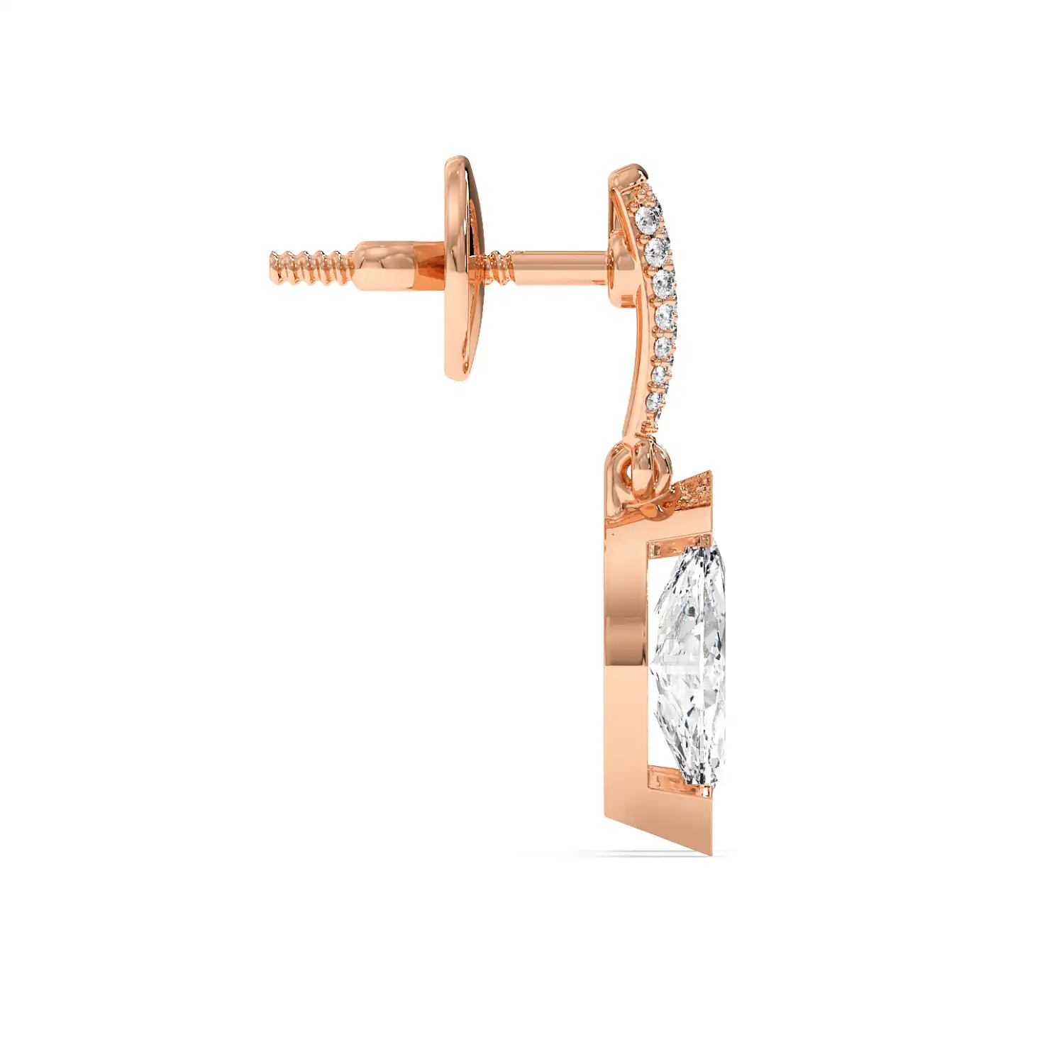 Fancy Earring - Step Cut Marquise