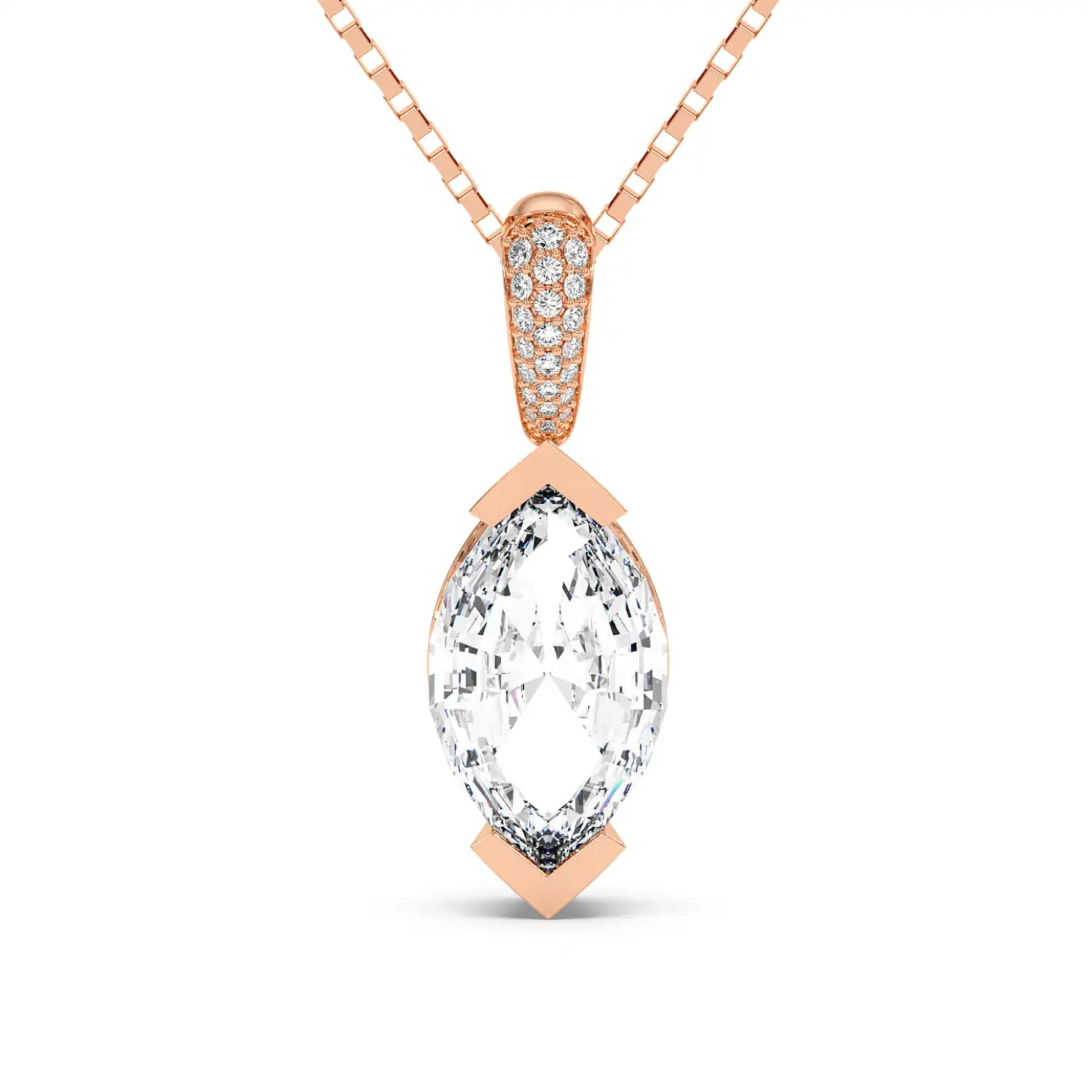 Fancy Pendant - Step Cut Marquise