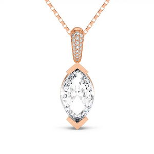 Fancy Pendant - Step Cut Marquise