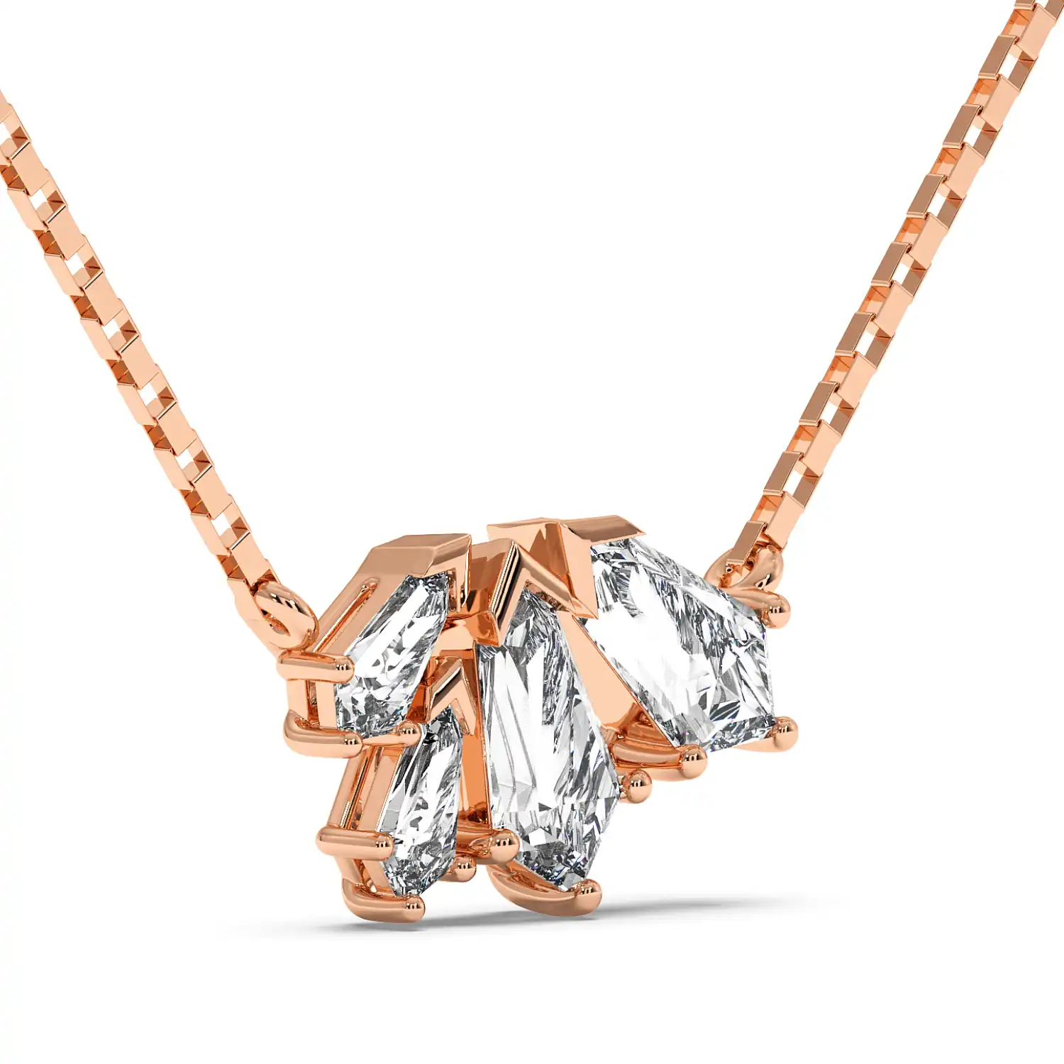 Cluster Shield Necklace