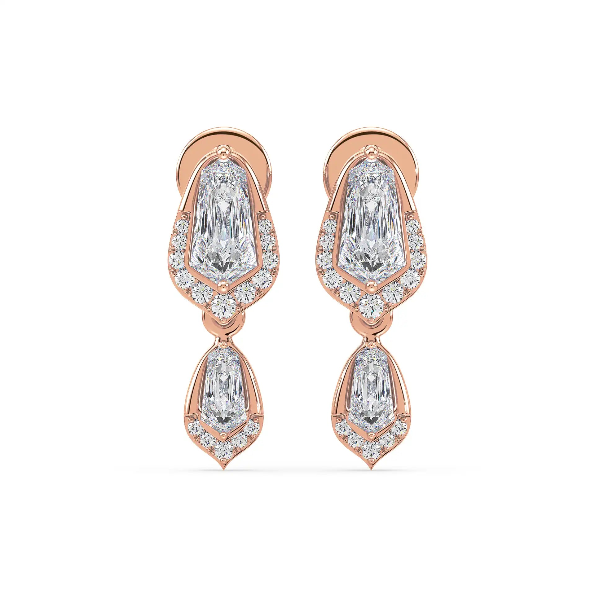 Shield Drop Earrings