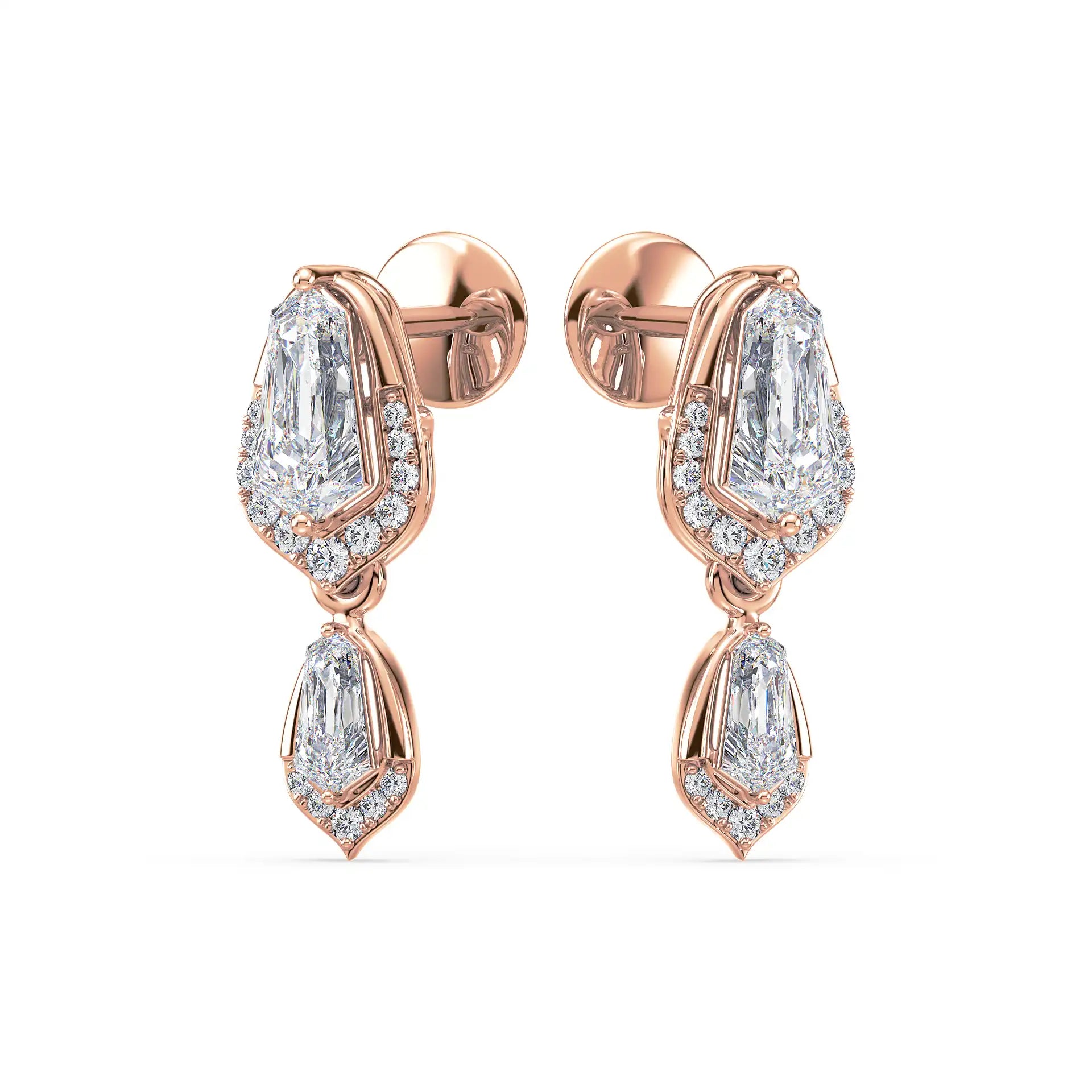 Shield Drop Earrings
