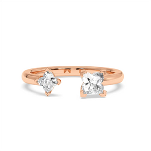 Two Stone Ring - Floral