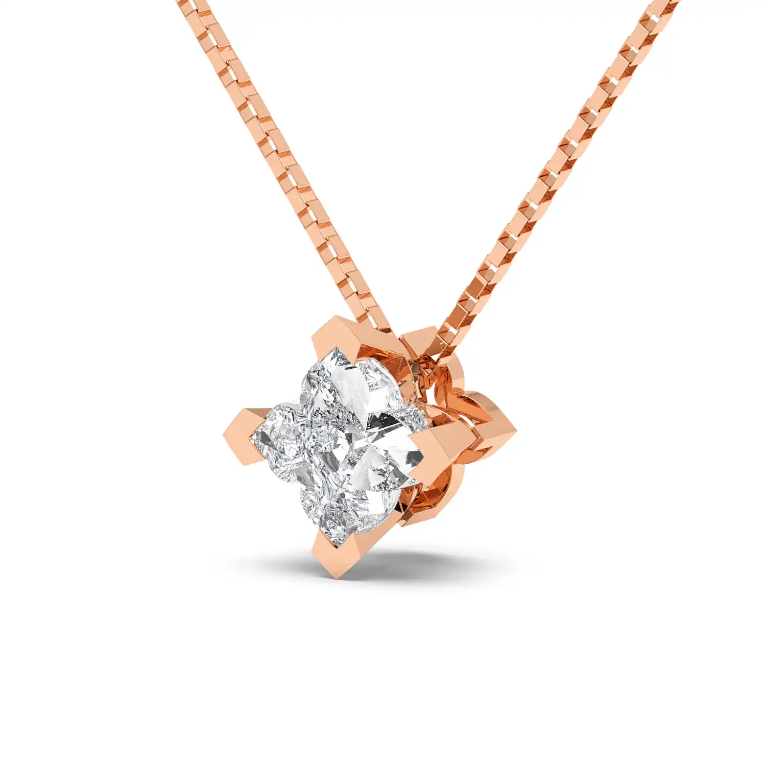 Solitaire Pendant - Floral