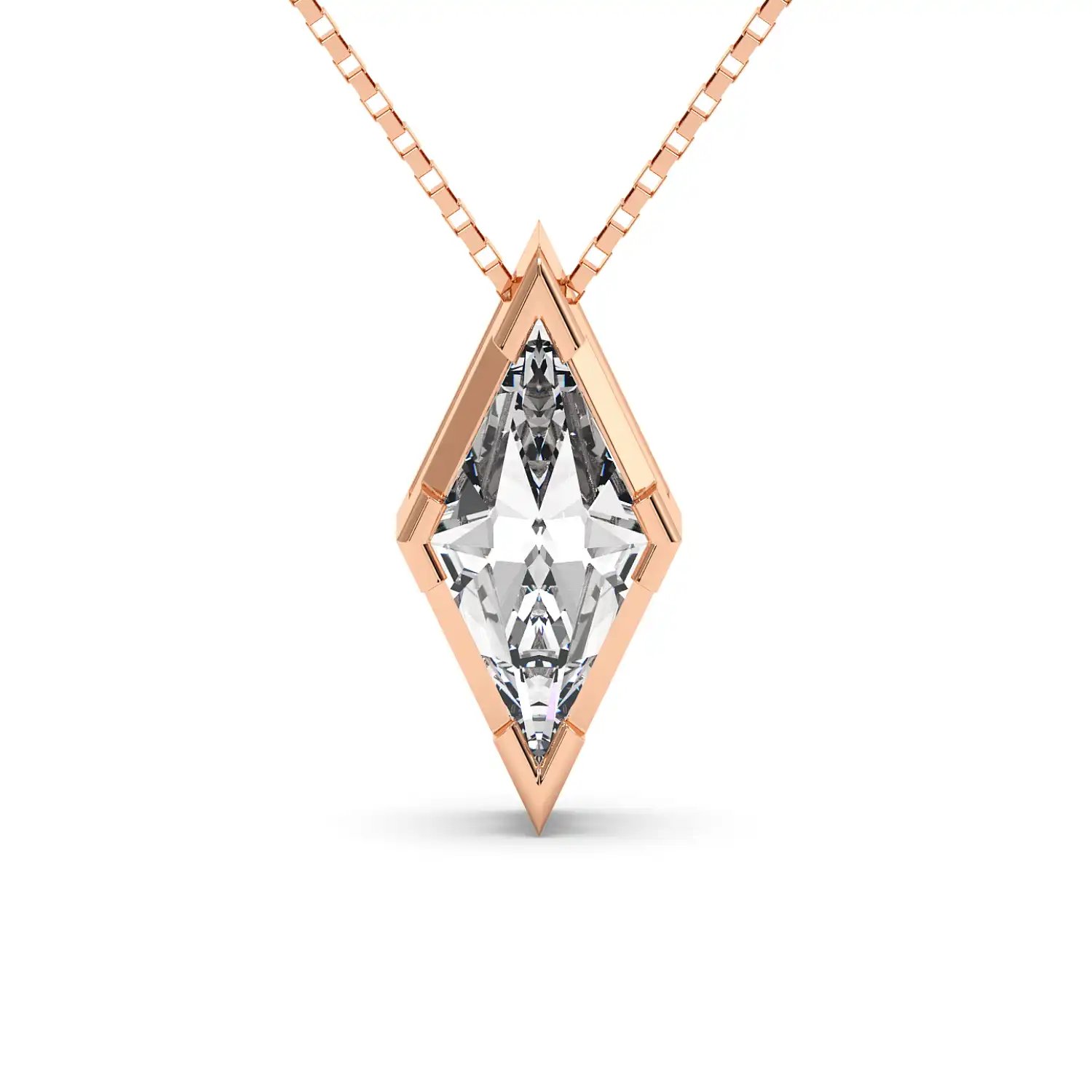 Solitaire Pendant - Lozenge