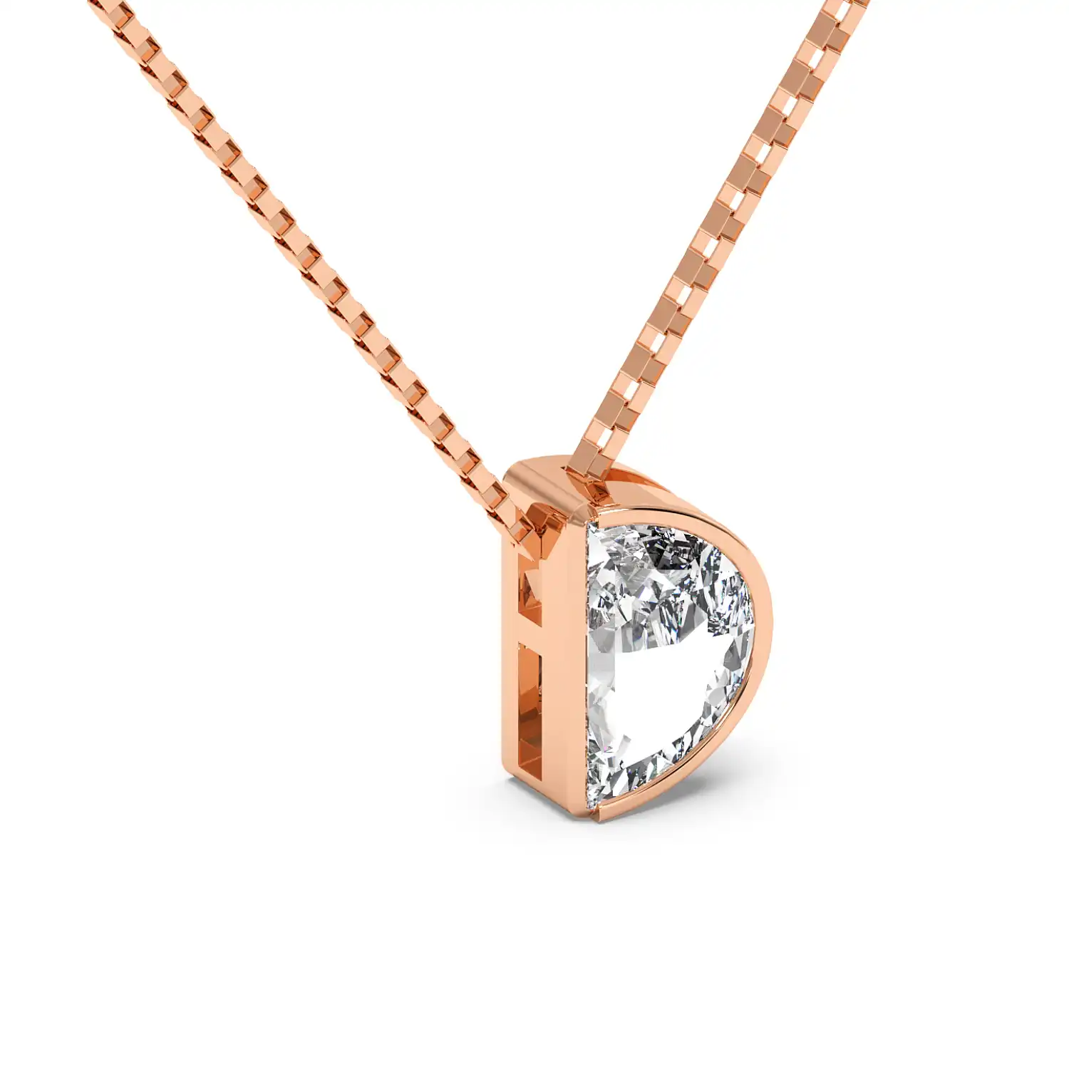 Solitaire Pendant - Halfmoon