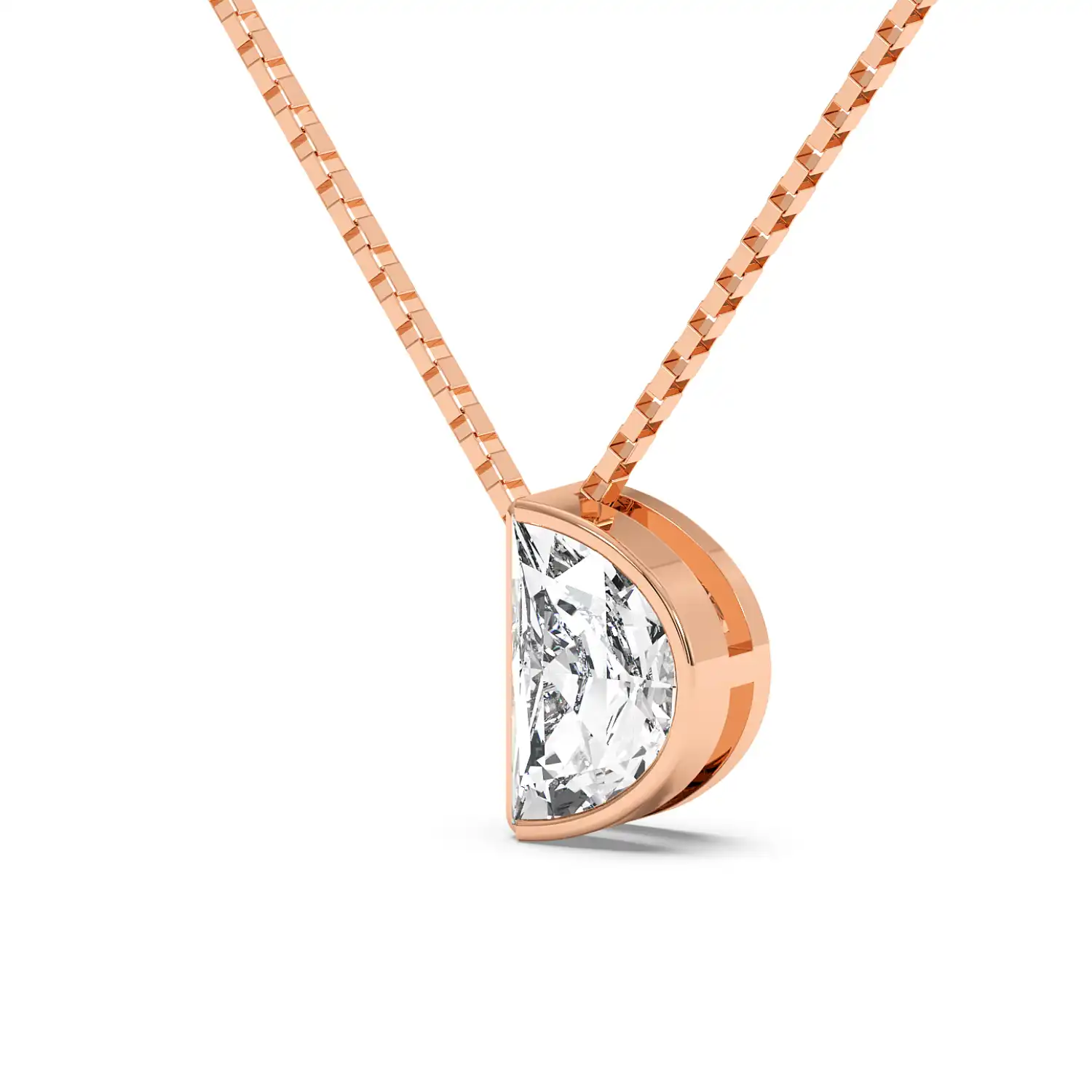 Solitaire Pendant - Halfmoon