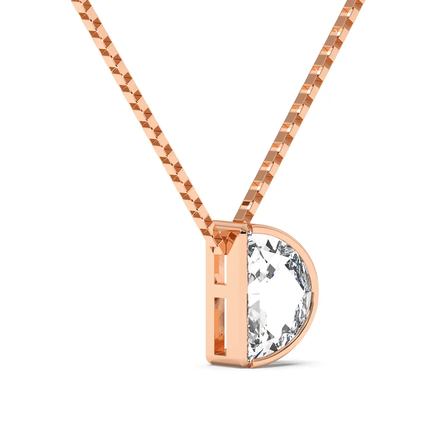 Solitaire Pendant - Halfmoon
