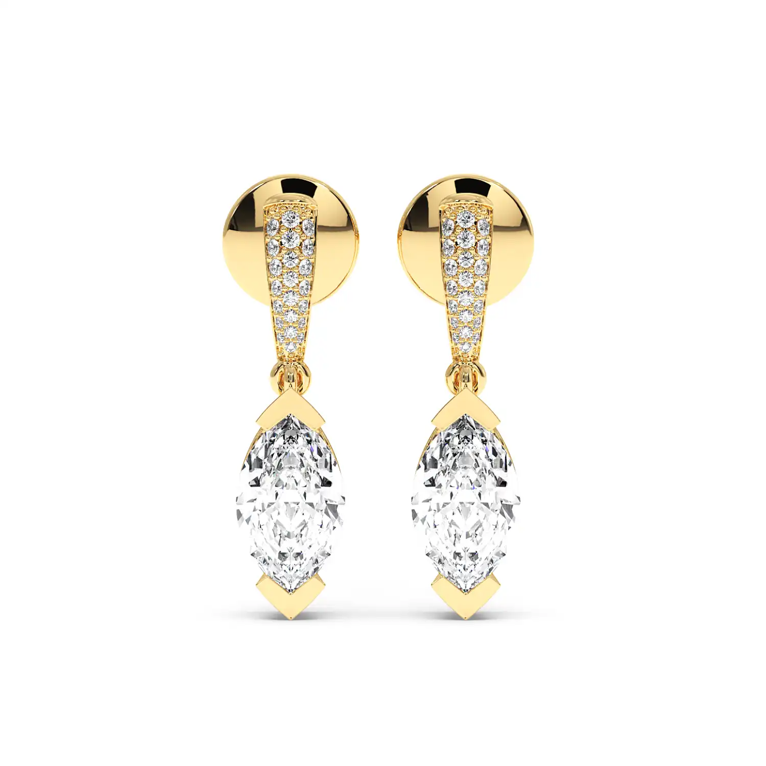 Fancy Earring - Step Cut Marquise