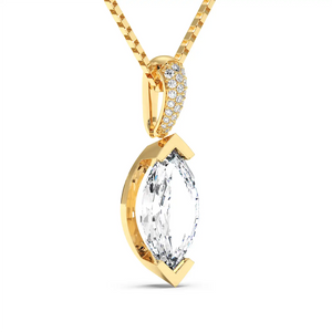 Fancy Pendant - Step Cut Marquise
