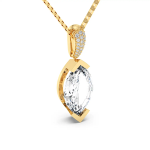 Fancy Pendant - Step Cut Marquise