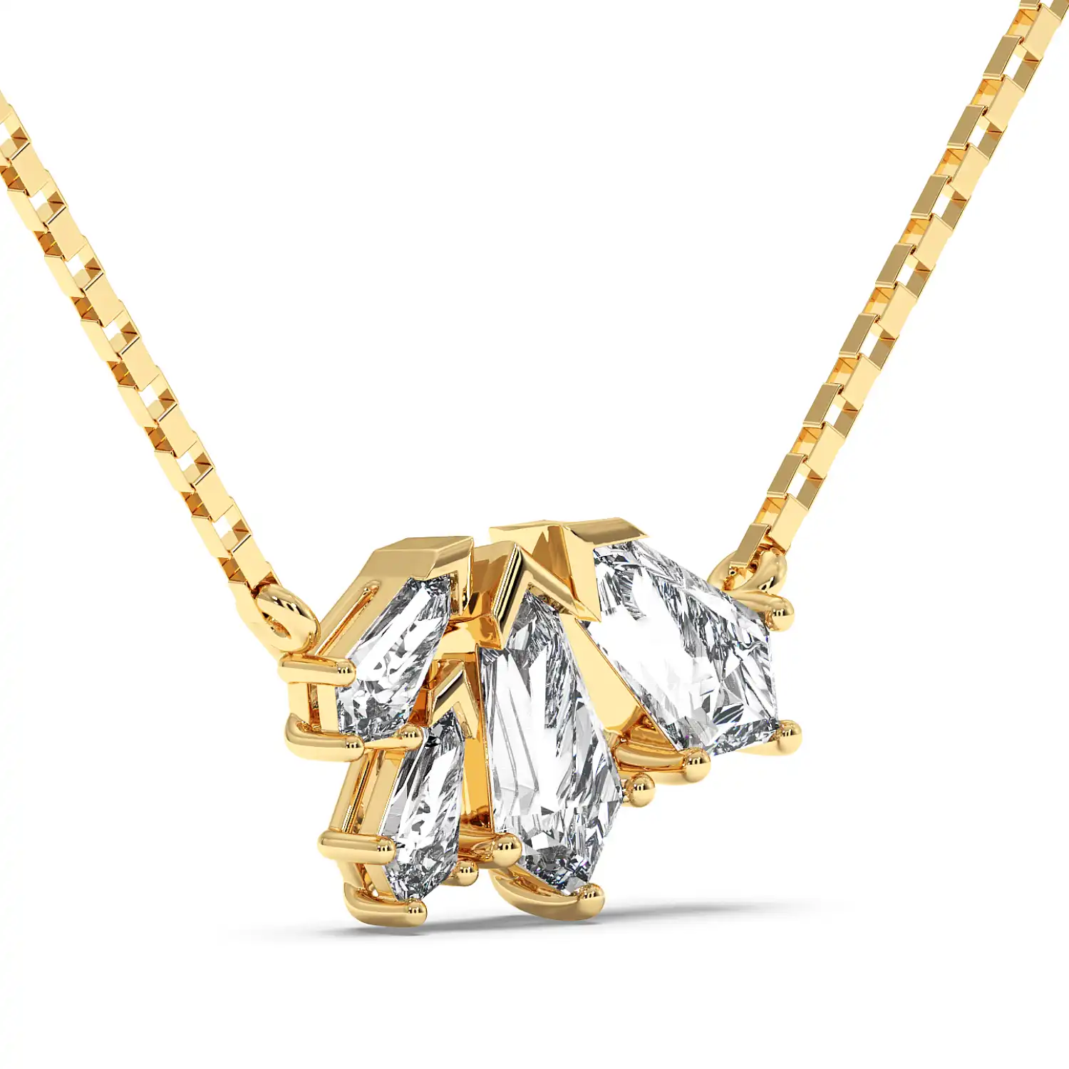 Cluster Shield Necklace