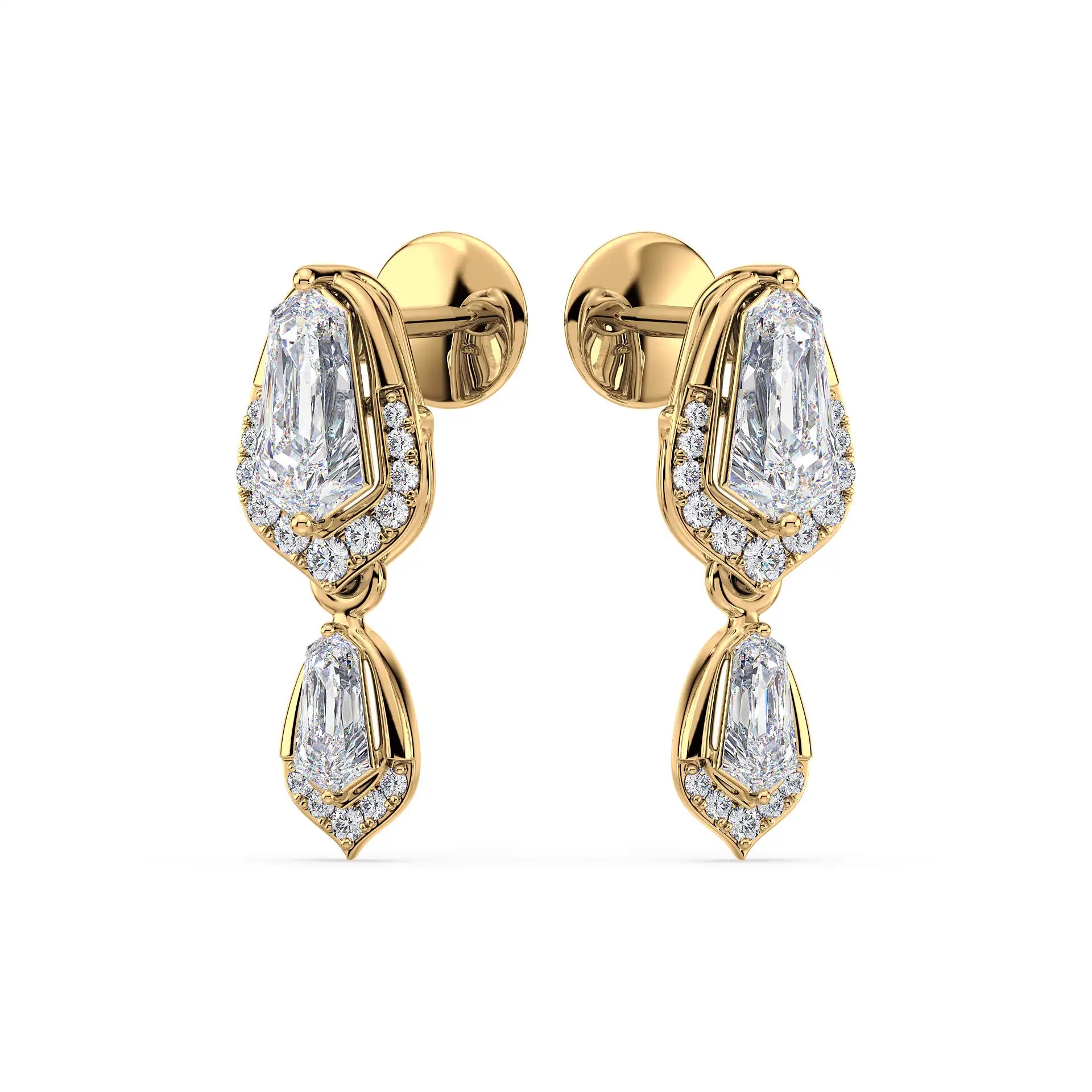 Shield Drop Earrings