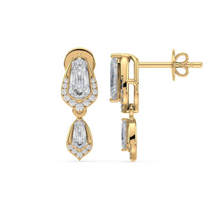 Shield Drop Earrings
