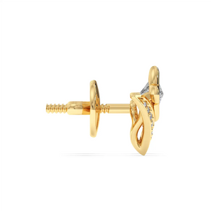 Floral V-Stud Earrings