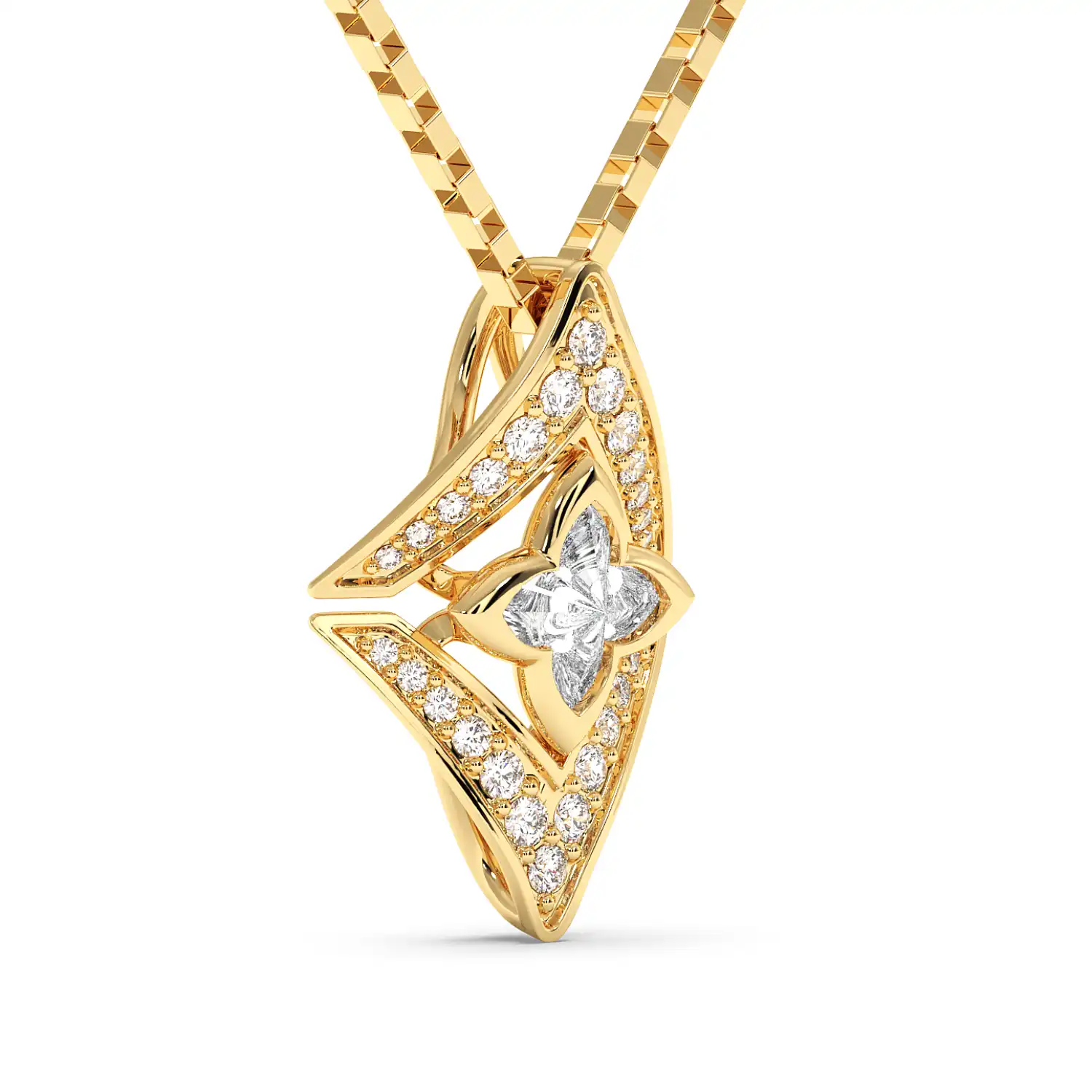 Floral Crest Pendant