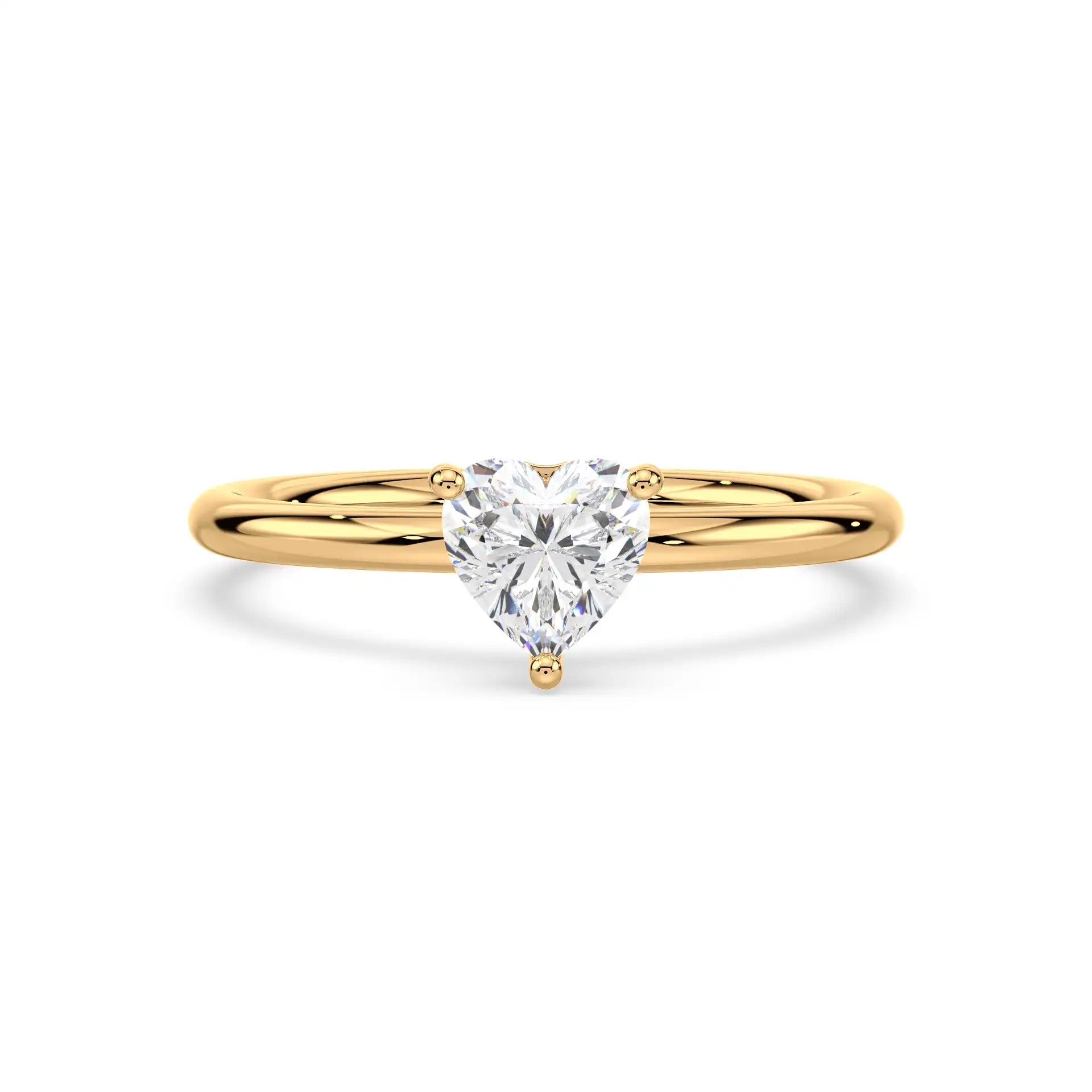 Solitaire Ring - Heart