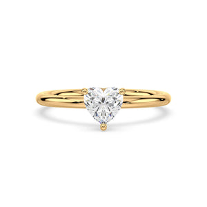 Solitaire Ring - Heart