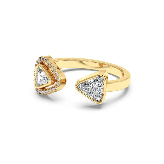 Two Stone Ring - Trillion