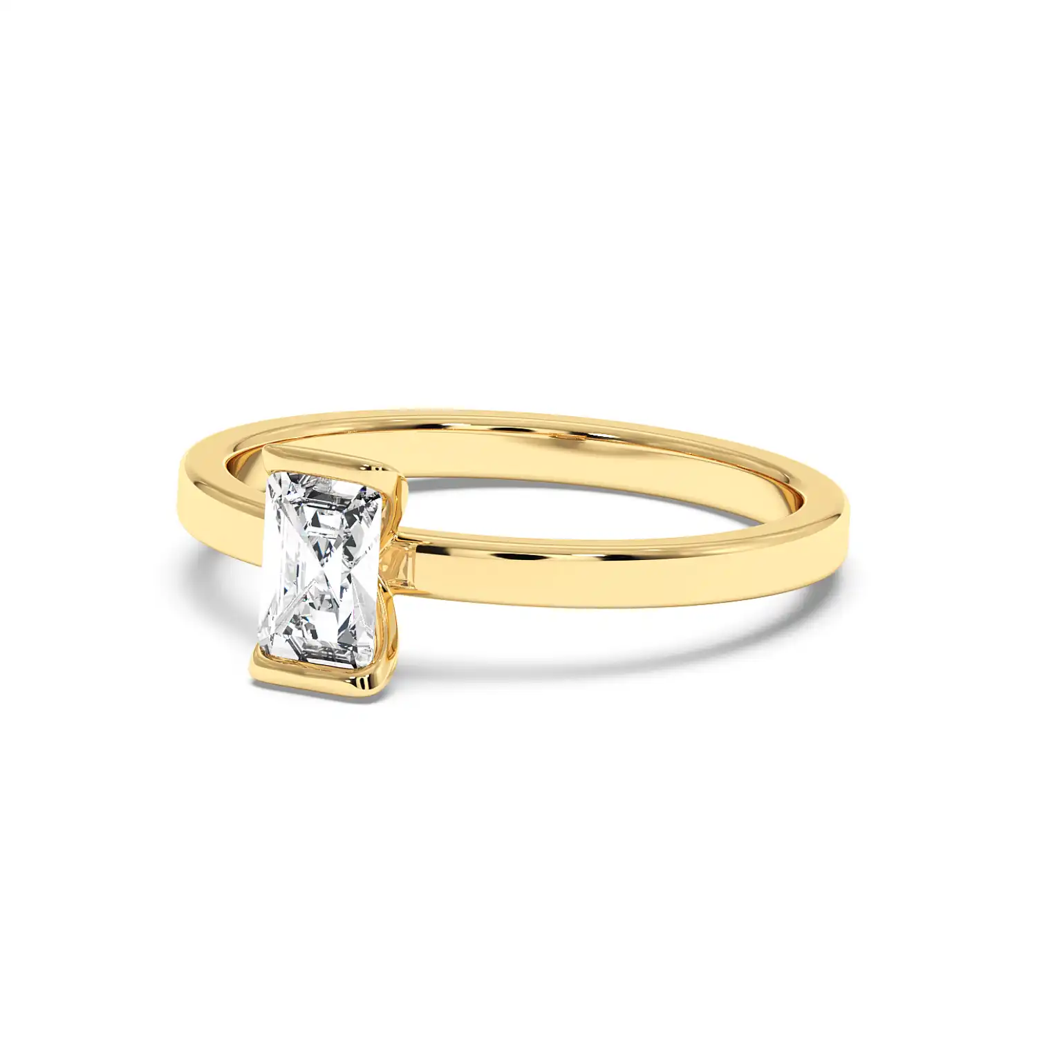 Solitaire Ring - Radiant
