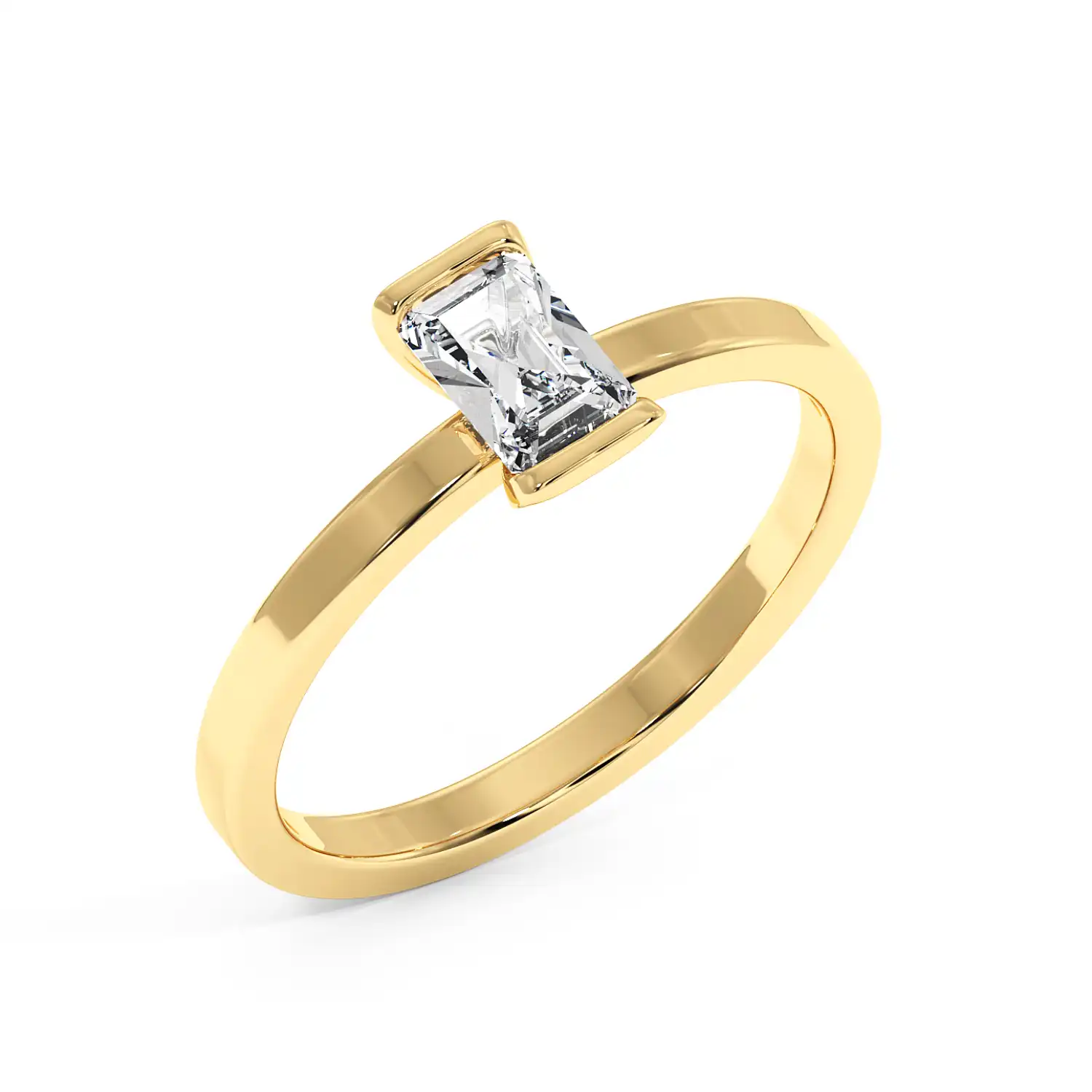 Solitaire Ring - Radiant