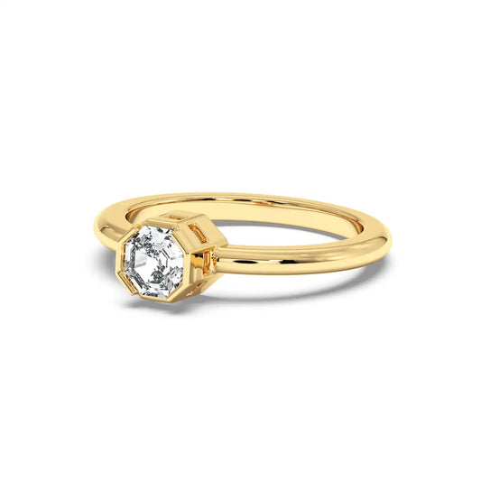 Solitaire Ring - Octagon