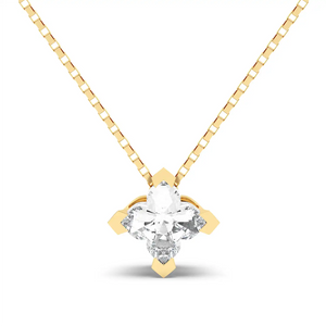 Solitaire Pendant - Floral