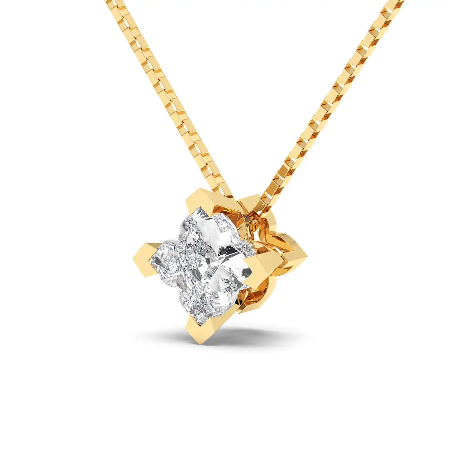Solitaire Pendant - Floral