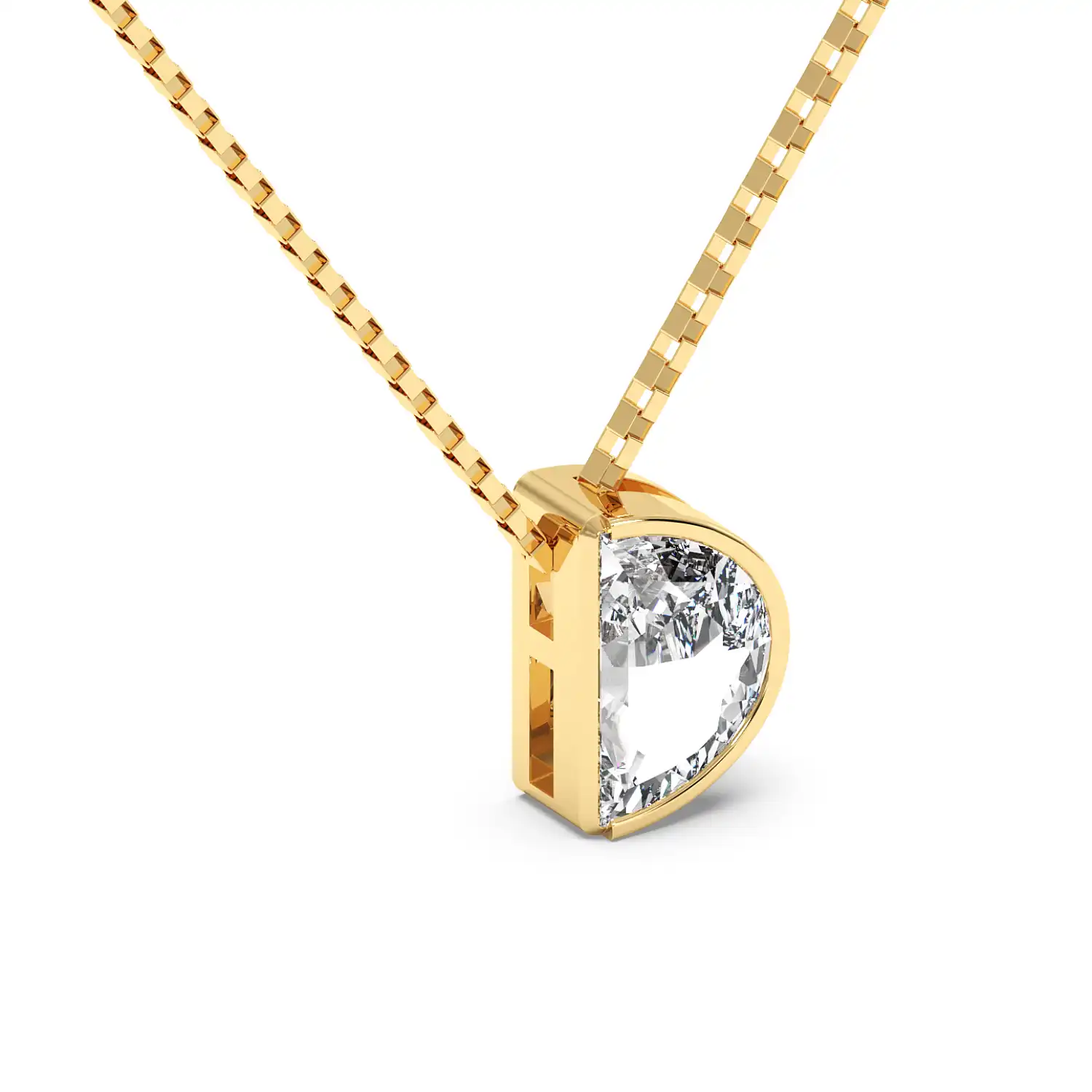 Solitaire Pendant - Halfmoon