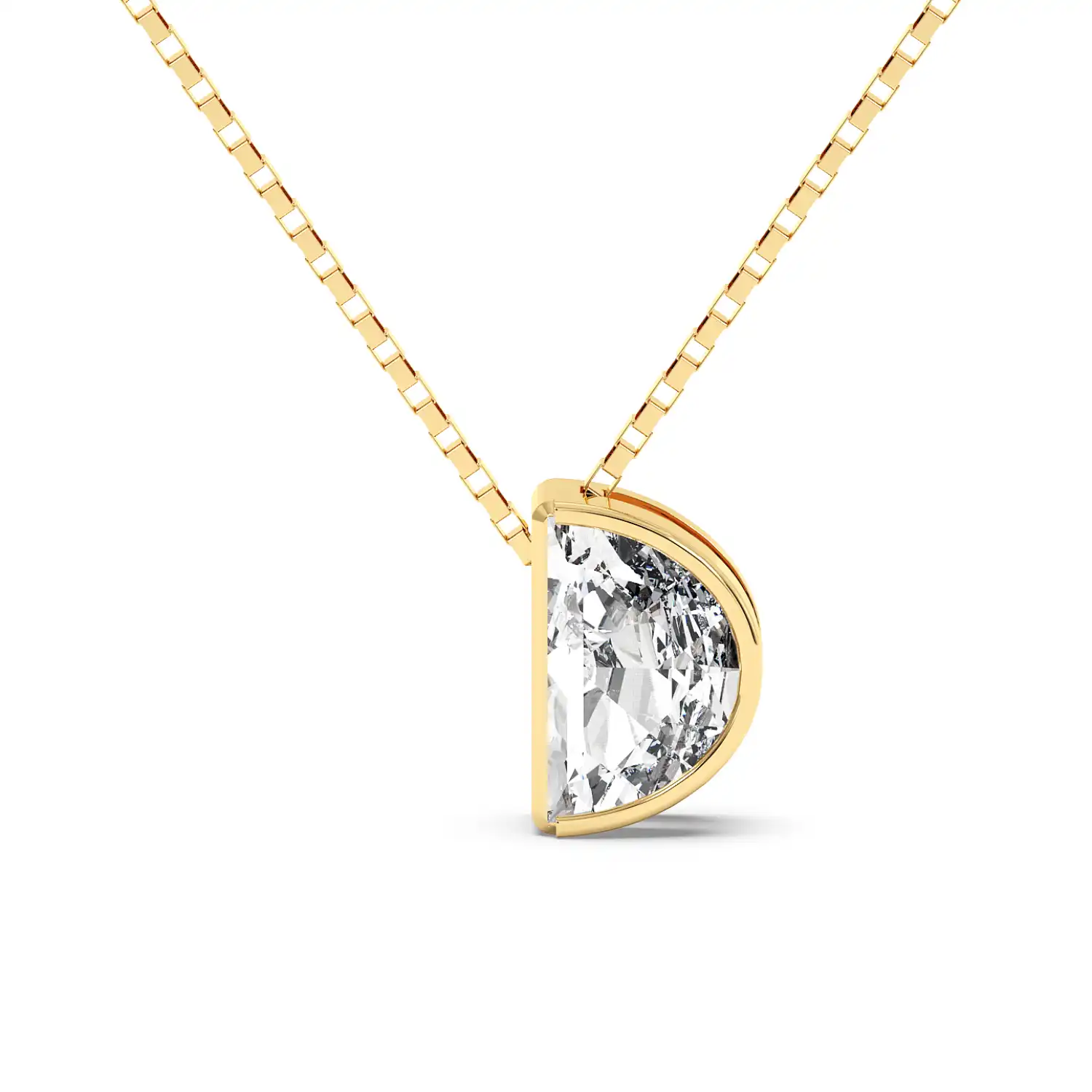 Solitaire Pendant - Halfmoon