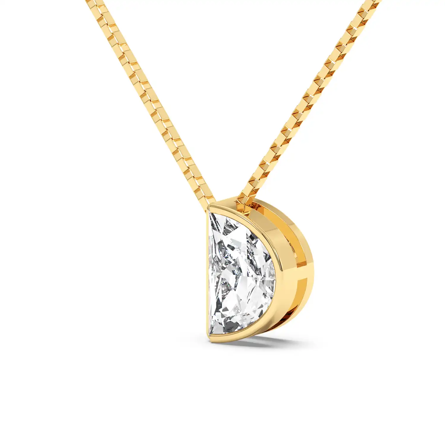 Solitaire Pendant - Halfmoon