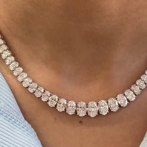 Oval Graduated Necklace