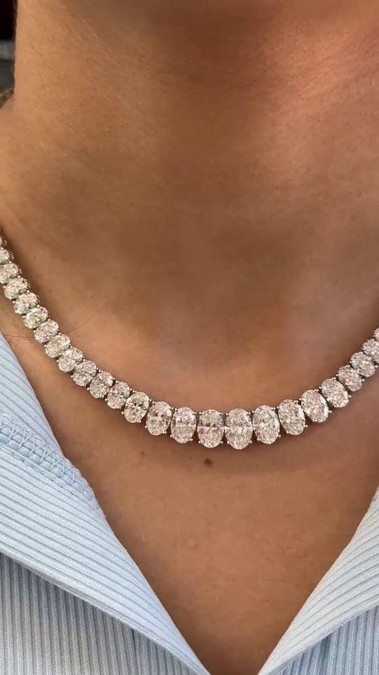 Oval Graduated Necklace