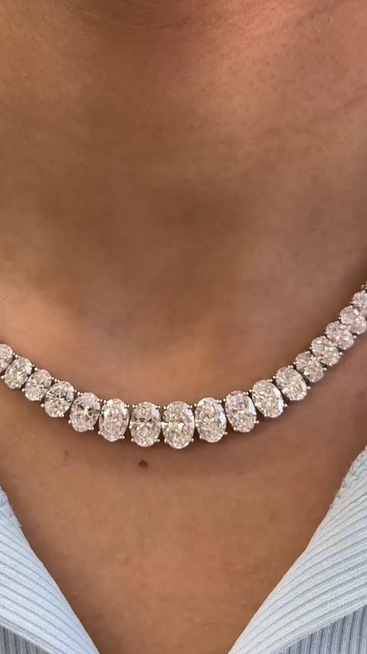 Oval Graduated Necklace