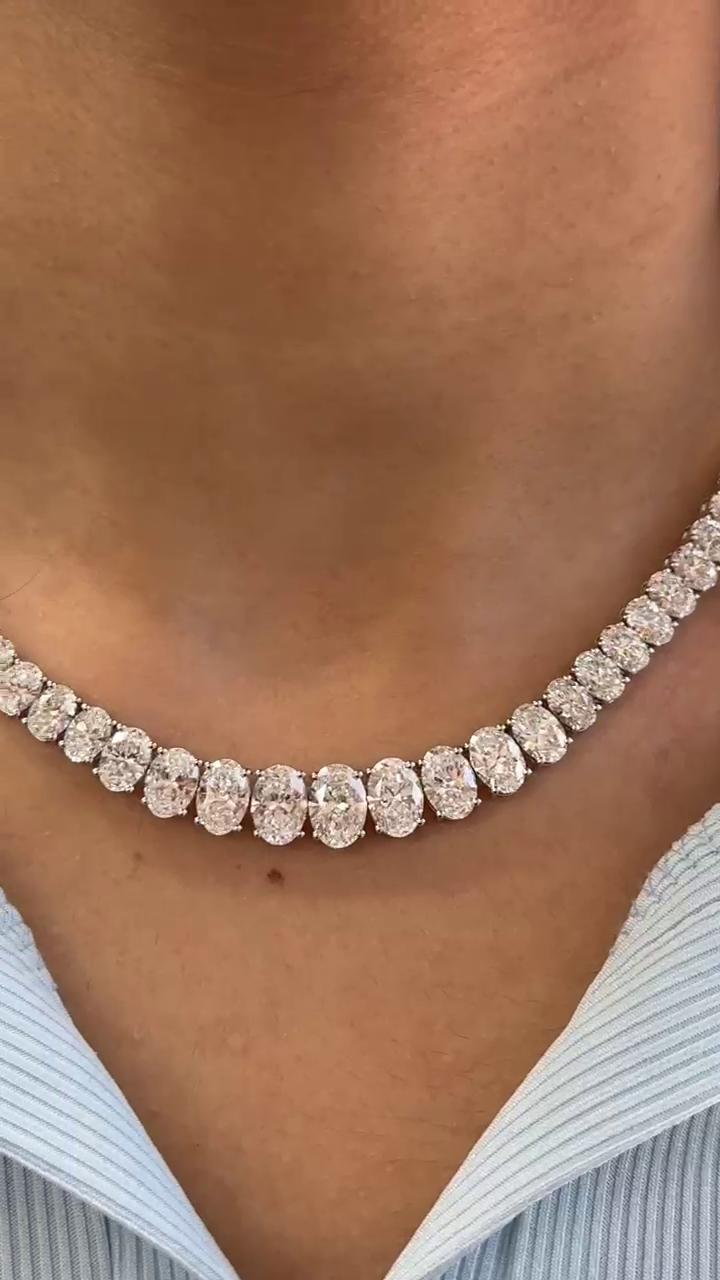 Oval Graduated Necklace