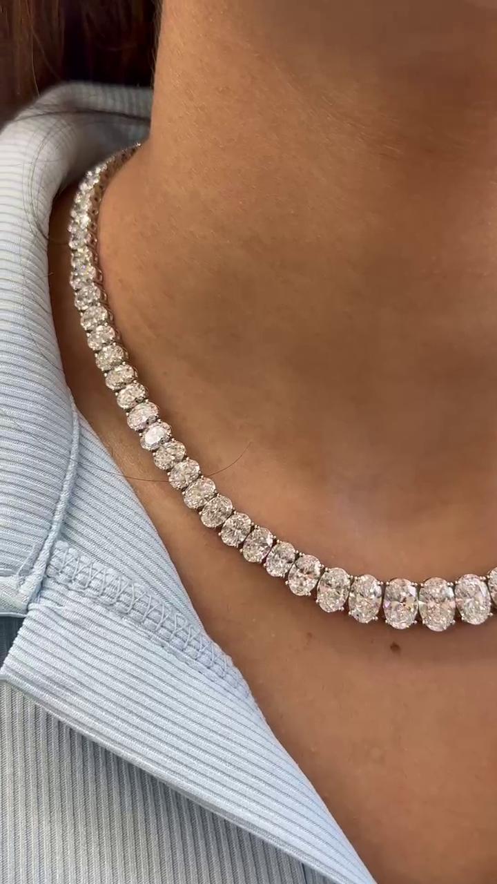 Oval Graduated Necklace