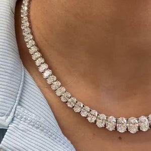 Oval Graduated Necklace
