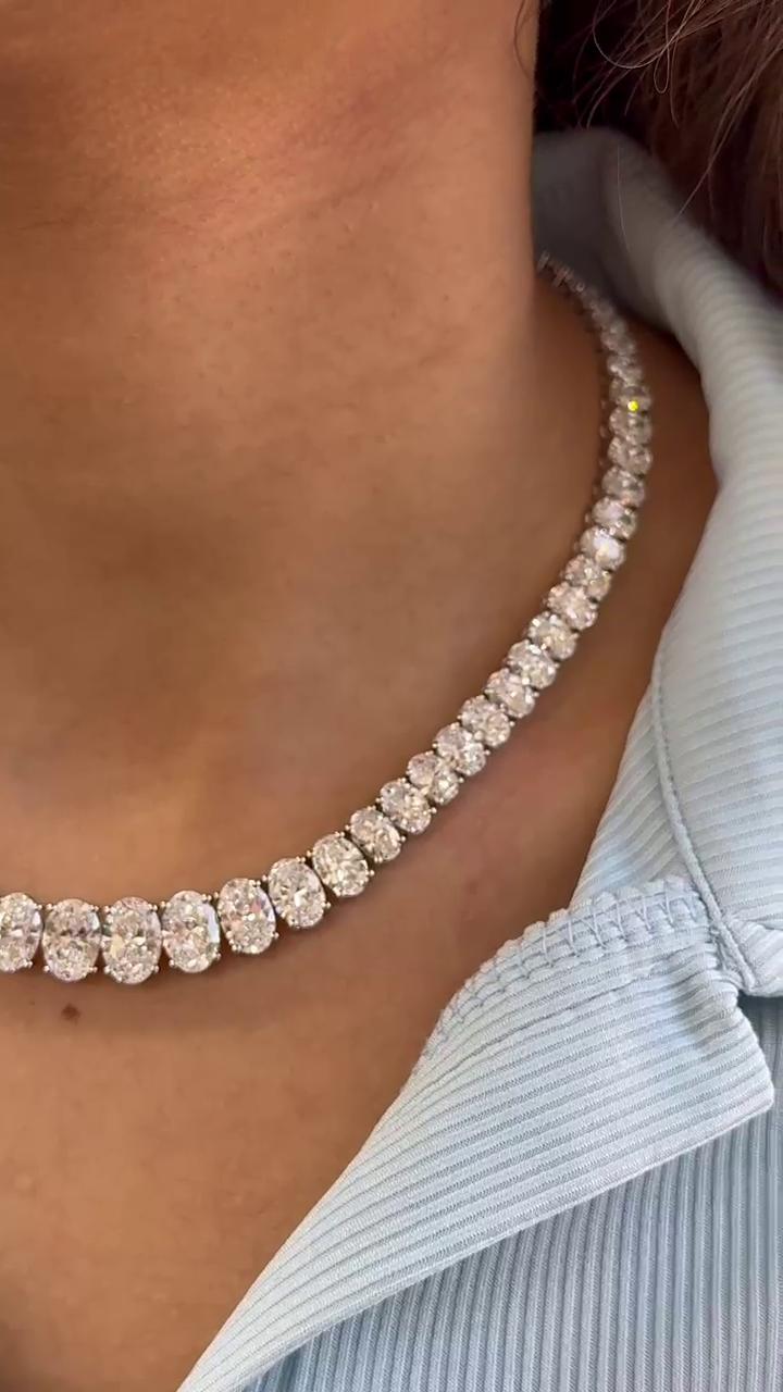 Oval Graduated Necklace