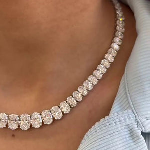 Oval Graduated Necklace