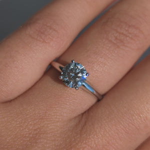 Round Solitaire Diamond Ring 1.02 ct