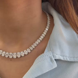 Oval Graduated Necklace