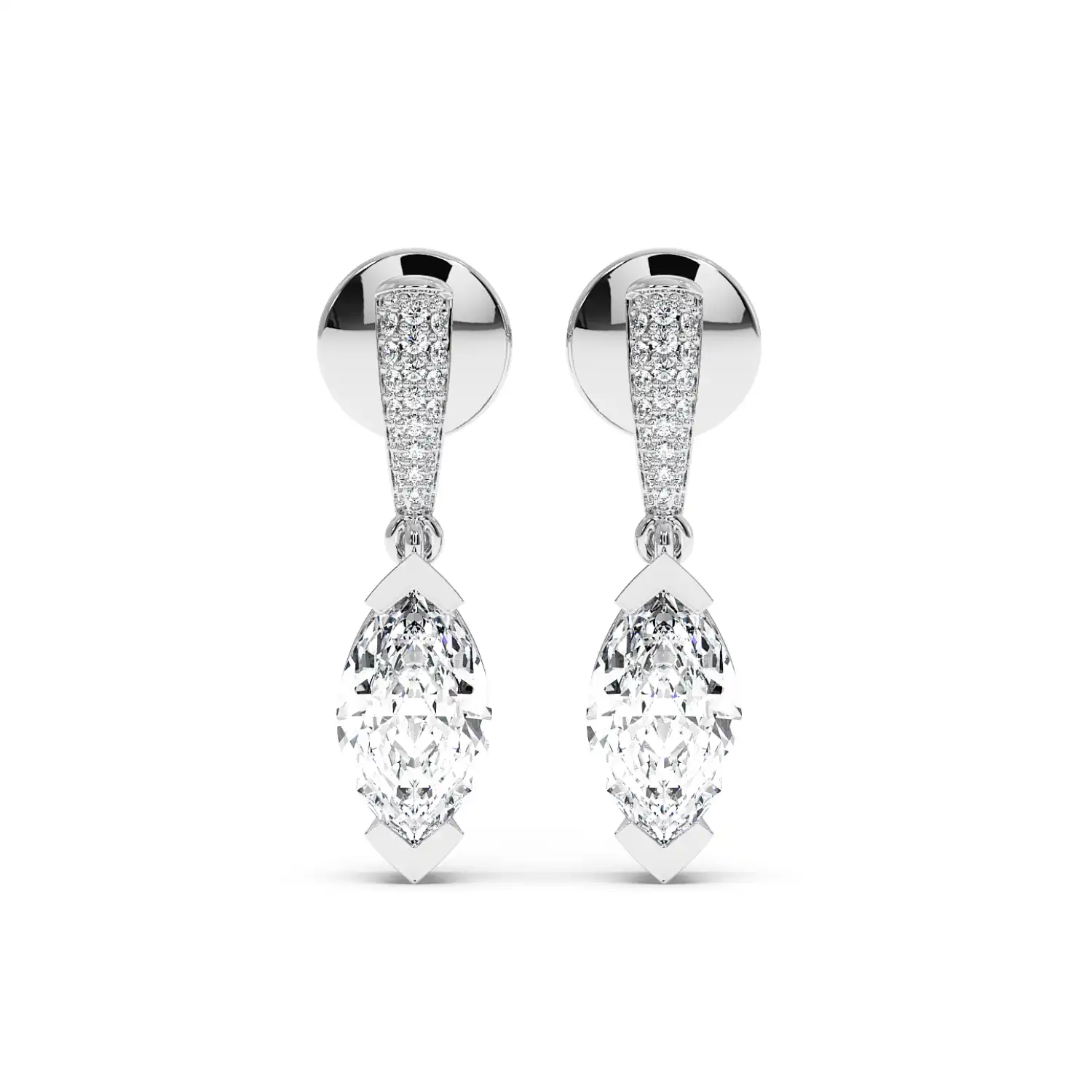 Fancy Earring - Step Cut Marquise