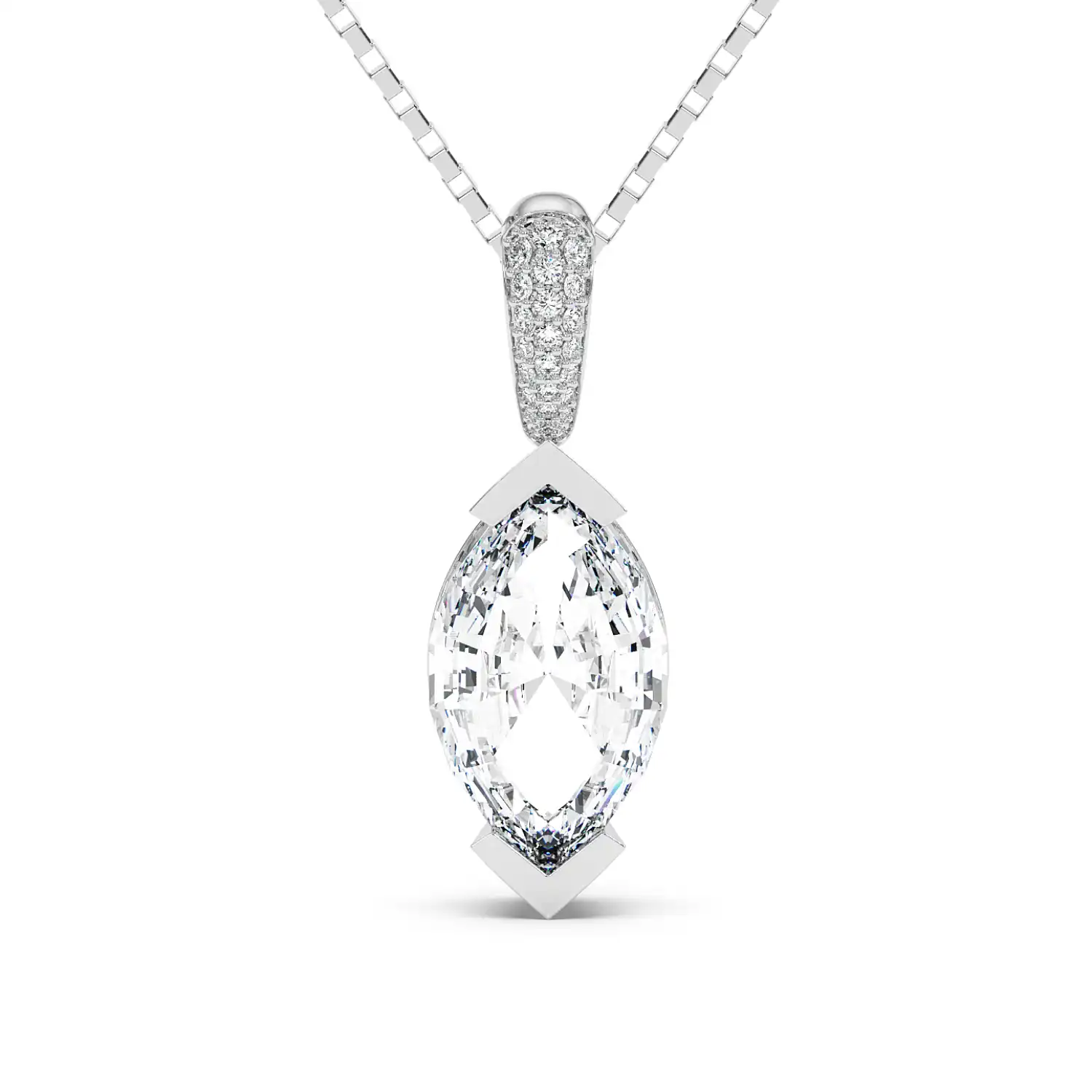 Fancy Pendant - Step Cut Marquise