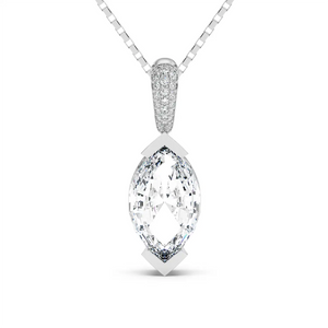 Fancy Pendant - Step Cut Marquise