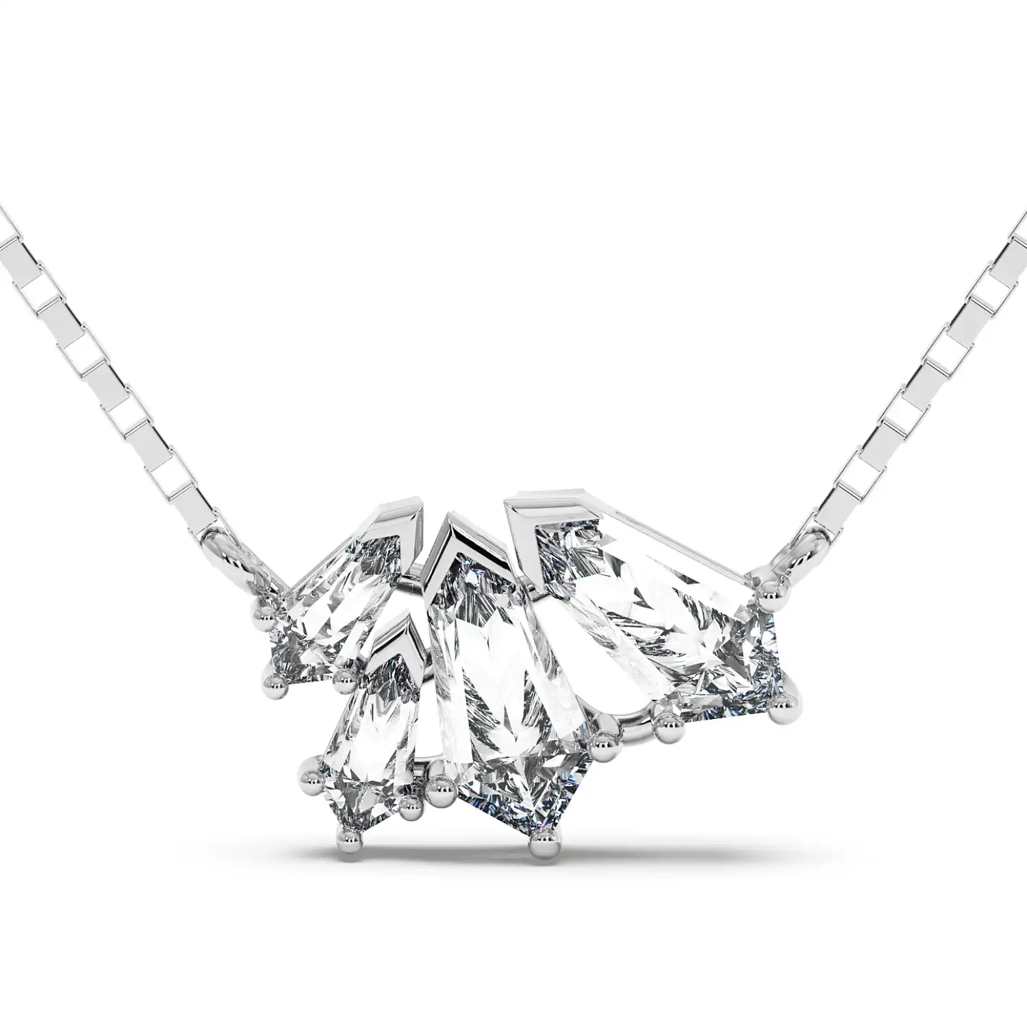 Cluster Shield Necklace